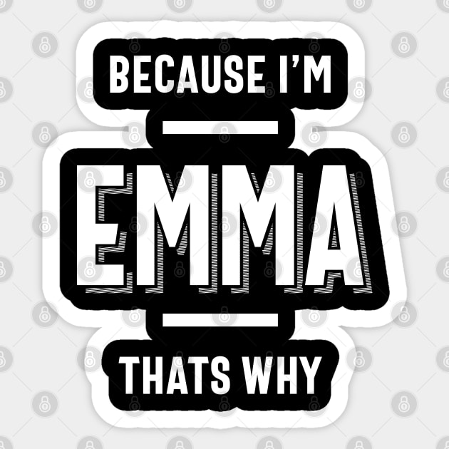 Emma Name Personalized Women Girl Sticker by cidolopez